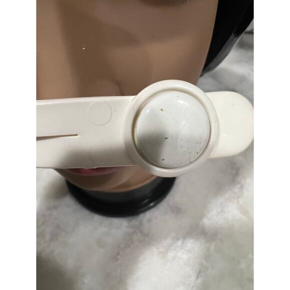 Vintage Brute Wrestling Headgear Black White Ear Guard Adjustable Chin Strap - Picture 5 of 5